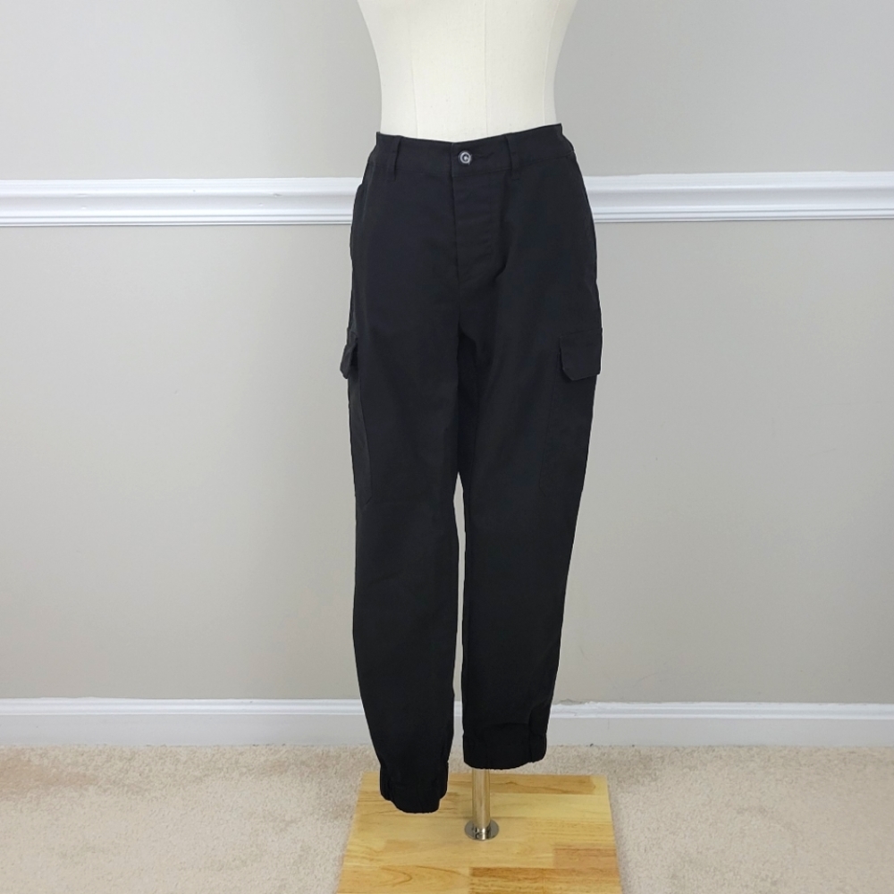 Asos Design Cargo Black Men Slim Fit Rise 10 Pants